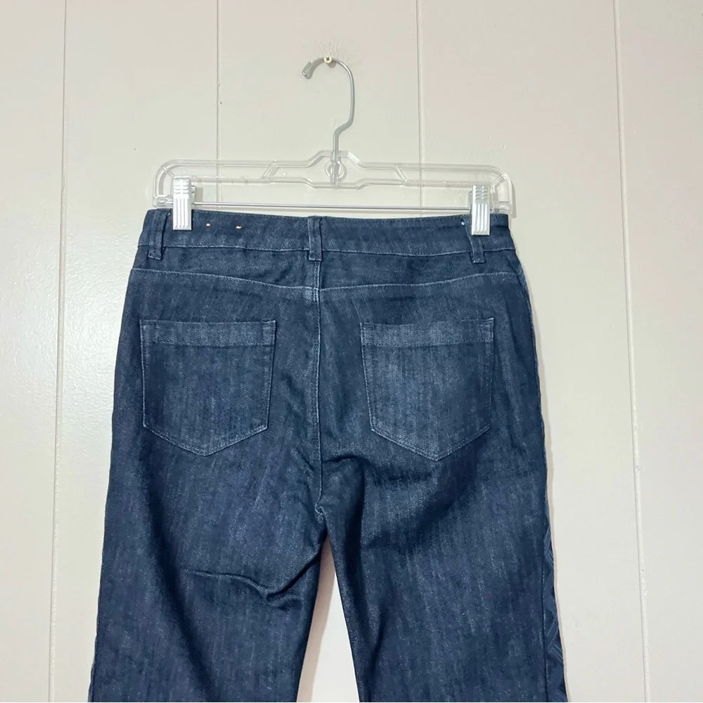 Coldwater Creek Jeans Women's Blue Denim Tuxedo Ankle Jeans Size 4P NWT - Picture 9 of 12